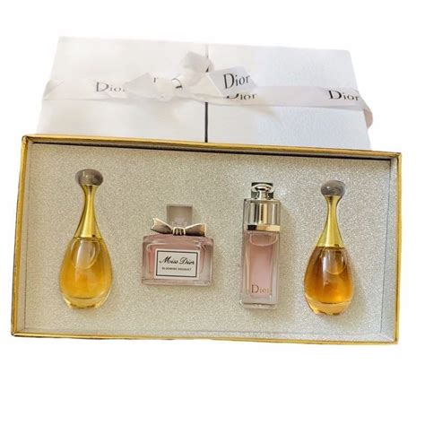 dior perfume set womens|christian dior miniature perfume set.